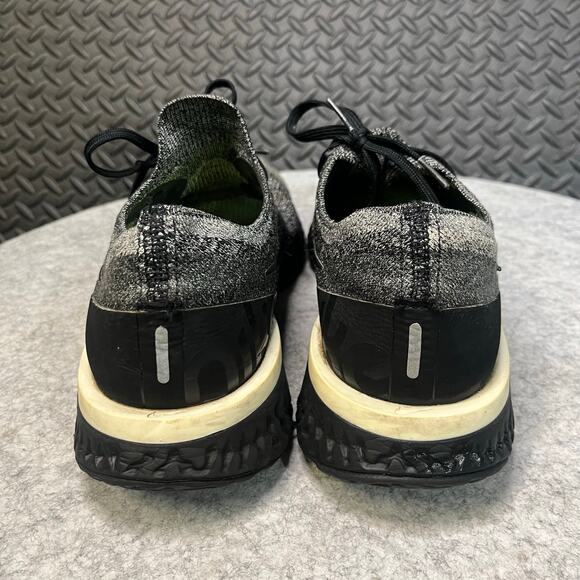 Nike Womens Epic React Flyknit AQ0070-011 Black Running Shoes‎ Sneakers Size 10 - Picture 5 of 6
